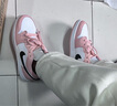 耐克（NIKE）【潮】Air Jordan aj1 Low女鞋板鞋低幫透氣休閑運動(dòng)耐磨籃球鞋 553560-800（北極粉） gs 款 38 曬單實(shí)拍圖