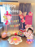 抓周寶寶百日宴周歲生日場(chǎng)景布置人形立牌海報裝飾kt板滿(mǎn)月迎賓牌定制 蛋糕少女（送氣球+底座支架） 曬單實(shí)拍圖
