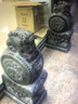 公子玉石雕門(mén)墩抱鼓石一對青石仿古大象石鼓貔貅麒麟家用庭院門(mén)口擺件 精雕招財小象60*30*18一對 曬單實(shí)拍圖