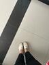 ZHR樂(lè)福鞋女2025秋季新款牛皮軟底配裙子溫柔單鞋厚底舒適氣質(zhì)媽媽鞋 米色 【跟高3.5cm】 39 曬單實(shí)拍圖