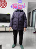 雅鹿新年戰(zhàn)袍中老年羽絨服女2025新款加厚媽媽可拆連帽奶奶羽絨服外套 紫色（可拆卸連帽） 3XL （建議120-130斤） 曬單實(shí)拍圖