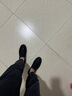 柯盾（KEDUN）春季新款帆布鞋一腳蹬懶人板鞋透氣潮流百搭男鞋套腳休閑樂(lè)福鞋 黑色 41 曬單實(shí)拍圖