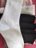 小花椒长袜子男士春秋四季薄款黑白纯色高筒长筒高帮运动篮球袜70%棉 5黑 均码（37~43） 实拍图