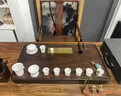 石茗堂烏檀木茶盤家用天然整塊實木茶臺新中式茶具托盤高端簡約原木茶盤 進口烏檀木-淵博 53_32_5cm 曬單實拍圖