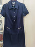 PORTS寶姿女裝夏季新款時尚丈青色襯衫領(lǐng)連衣裙LP8D117NWB011 NAVY XS (2) 曬單實拍圖