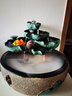 陋石坊創(chuàng  )意流水噴泉擺件客廳招財擺件家居飾品電視柜桌面小擺件開(kāi)業(yè)禮品 S018-12憶荷大號新款+霧化器 曬單實(shí)拍圖