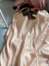 MOXTOC品牌夏季性感睡衣女春秋冰丝吊带睡裙短袖睡袍薄款睡衣裙两件套装2022年新款夏天家居服 香槟色 L（100-120斤） 晒单实拍图