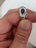 GEM STONE KING銀藍(lán)寶石戒指男時(shí)尚1.95克拉彩寶925銀輕奢復(fù)古父親節(jié)禮物送爸爸 11號 美國尺碼 曬單實(shí)拍圖