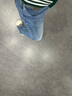 MO&Co.含桑蠶絲后開(kāi)叉高腰顯瘦直筒美式復古牛仔褲褲子女摩安珂 牛仔藍色 XS 25 曬單實(shí)拍圖