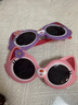 卓娛兒童太陽(yáng)鏡小孩卡通眼鏡男女童墨鏡遮陽(yáng)眼鏡潮流 紫色 曬單實(shí)拍圖