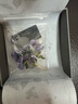 She's茜子勿忘草手工金線刺繡花朵胸針高檔胸花別針絲巾扣生日禮物女 釉藍(lán)黛紫E0 曬單實(shí)拍圖