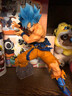 萬(wàn)代（BANDAI）一番賞 龍珠 手辦模型玩具 A賞 藍(lán)發(fā)孫悟空+貝吉塔 曬單實(shí)拍圖