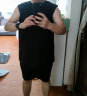 GENIOLAMODE品牌背心男韩版简约印花夏季薄款无袖坎肩男士运动健身上衣 实拍图