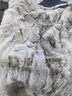依花夢兔毛皮整張褥子衣服內(nèi)膽真毛披肩布料沙發(fā)飄窗凳椅子毯墊拍攝背景 灰咖色獺兔料拼接110X50厘米左右 毛面手工測量2到5厘米誤差 曬單實(shí)拍圖