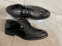 蜘蛛王（SPIDER KING）男鞋商務(wù)正裝尖頭皮鞋男英倫透氣休閑男士皮鞋 Z2813-黑色(系帶款) Z8709 41 曬單實(shí)拍圖