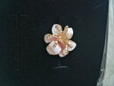 海雯妮飾品領扣領針女胸針 時尚小櫻花領花襯衫領子配飾品 【單只】金白色 曬單實拍圖