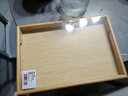 味家竹木茶盤(pán)木制托盤(pán)長(cháng)方形家用商用水杯茶具放置多規格可定制logo 雙耳手提托盤(pán)【33*22*3.5cm 】 曬單實(shí)拍圖