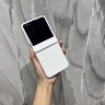 親奢潮吾小米mixflip手機殼折疊屏xiaomi MIXFlip2中軸全包殼膜一體保護套 象牙白*高端素皮*殼膜一體全包殼 小米 mix flip 曬單實拍圖