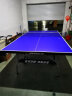 双鱼（DOUBLE FISH） 专业乒乓球桌标准比赛训练室内家用带滚轮可折叠式乒乓球台 2028S+小鱼发球机粉 实拍图