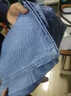 AEMAPE蘋(píng)果純棉春秋款男士九分牛仔褲純色高腰寬松四季款美式高街直筒 168#淺藍色 38  (2尺9) 曬單實(shí)拍圖