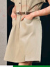 森馬（Semir）連衣裙女氣質通勤工裝裙子夏天女裝2024夏新款純棉休閑polo領短裙 淺卡其50301 M 曬單實拍圖