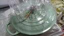 鐵工房 鑄鐵琺瑯海鮮媽咪鍋禮盒裝燜燒燉鍋加厚搪瓷湯鍋燃氣電磁爐通用 碧梨綠 30cm 曬單實拍圖