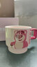 迪士尼（Disney）草莓熊水杯陶瓷馬克杯美式咖啡杯辦公室杯子陶瓷杯生日禮物含勺子 草莓熊咖啡杯套裝 曬單實(shí)拍圖