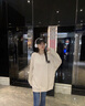HNBKNL美式潮牌長袖t恤男秋冬季休閑寬松鹿皮絨情侶上衣保暖重磅打底衫 深灰（NE01） XL （推薦體重130-150斤） 曬單實(shí)拍圖