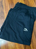 安踏2024輕薄透氣運動(dòng)褲男七分褲薄款7分褲休閑針織休閑跑步褲 基礎黑-2 3XL 曬單實(shí)拍圖