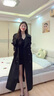 GARNUO卡其色風(fēng)衣外套女中長款2025春秋新款小個(gè)子高級感英倫風(fēng)休閑大衣 黑色 M 【111-130斤】 曬單實(shí)拍圖