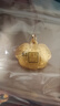 六福珠寶新年禮物黃金吊墜寶寶百福鎖包足金周歲禮不含項鏈 計價(jià) 約4.74克 曬單實(shí)拍圖