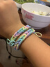 芙蕖 同款彩虹編織手環(huán)diy磁吸手鏈送男朋友小皮筋手繩七夕情人節禮物圣誕節禮物 春天色系小皮筋手鏈【主圖同款】 100根【可編織4個(gè)+同款磁吸2對】 曬單實(shí)拍圖