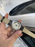 歐利時（OLEVS）【七夕節(jié)禮物】 新品手表男士夜光潮流鏤空全自動機械表皮帶防水 玫殼棕皮白面【皮表帶+手鏈】 曬單實拍圖