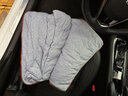莫蘭迪汽車(chē)抱枕被子兩用車(chē)內后排睡覺(jué)空調被適用于奔馳寶馬奧迪理想問(wèn)界 汽車(chē)抱枕被-理想橙 曬單實(shí)拍圖