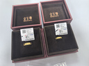 金至尊（3D-GOLD) 黃金戒指情侶對(duì)戒相擁999足金婚戒結(jié)婚男女款活口生日禮物計(jì)價(jià) 男戒6.36克-R124003521 曬單實(shí)拍圖