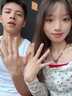 BOEAY梧桐情侶戒指女款純銀對戒表白鐘久久求婚表白戒指送女朋友送老婆 【七倉速發(fā)】梧桐情侶對戒 曬單實拍圖
