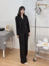 簡(jiǎn)蜓高級感小西裝套裝女春秋季2026新款職業(yè)裝氣質(zhì)短款休閑西服女神范 單件黑色西裝 L（推薦105-115斤） 曬單實(shí)拍圖