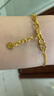 航民首飾 黃金手鏈足金999復古女王幣手鏈XYA1289 5.93g 16＋2cm 工費310元 曬單實(shí)拍圖