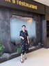 蔻伊婭真絲連衣裙女夏季新品2025夏季新款桑蠶絲碎花高端氣質(zhì)碎花中長(zhǎng)裙 茶色 XL （建議131-140斤） 曬單實(shí)拍圖