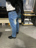 酷萬高彈力牛仔褲男直筒寬松大碼高腰長(zhǎng)褲子男胖子褲加肥加大男褲肥佬長(zhǎng)褲 淺藍(lán)色 42碼(215-235斤) 曬單實(shí)拍圖