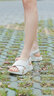 Clarks其樂(lè)女鞋纖動(dòng)系列春夏舒適羅馬涼鞋厚底沙灘涼鞋女 白色 261719494 38 曬單實(shí)拍圖