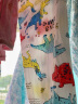南极人儿童睡衣男夏季薄款宝宝空调服中大童男童女童长袖棉绸家居服套装 恐龙世界 130cm 实拍图