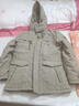 JP冬季棉衣男中長款加絨連帽外套爸爸裝棉服保暖外套8186 卡其色 XL(適合140斤-155斤) 曬單實拍圖