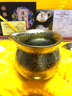 艾瑩嘉鐵胎建盞鎏金功夫茶具套裝家用油滴曜變天目盞茶壺茶杯陶瓷禮盒裝 鎏金盞茶具套裝-蓋碗 1件 曬單實(shí)拍圖
