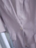 简蜓小西装女棉麻夏季新款韩版休闲外套女七分袖短款亚麻小个子西服 中袖杏色小西装 L（建议：100-110斤） 实拍图