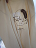 TEEK時尚印花長袖t恤男生水柔棉上衣服 2025秋季男裝青年休閑體恤小衫 HE105杏色 M 曬單實拍圖