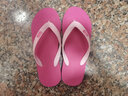 hippobloo泰國進(jìn)口河馬乳膠人字拖鞋男女通款防滑橡膠涼拖鞋 粉紅粉 39 (泰10) 曬單實(shí)拍圖
