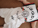 G.DUCKKIDS嬰兒衣服新生兒連體衣夏季短袖哈衣爬服男寶寶春秋薄款純棉外出服 GOD寬肩連體 白色 80cm 80(建議6-9個月) 曬單實拍圖