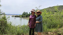 傲璐（AOLU）帽子女夏天冰絲遮陽(yáng)帽中年媽媽防曬太陽(yáng)帽中老年夏涼草帽母親禮物 米色 +防風(fēng)繩 M(56-58cm) 曬單實(shí)拍圖
