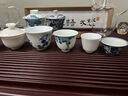 景德鎮官方陶瓷青花白瓷功夫主人杯傳統中式文創(chuàng  )茶杯辦公室泡茶品茗杯套 川上行-雅士茶杯套組 曬單實(shí)拍圖